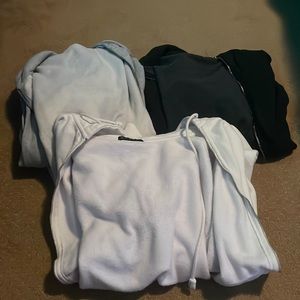 2 brandy Melville zip ups